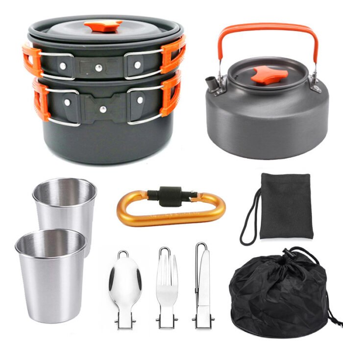 Posture belts -Outdoor Portable Cookware Mess Kit Camping Hiking Picnic