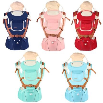 Posture belts-Multifunctional breathable baby carrier ergonomic baby slingshot adjustable belt newborn baby travel strap mother waist back stool