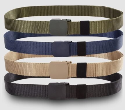 posture belts-Factory direct supply anti allergy belt, canvas belt, woven canvas belt, outdoor leisure nylon belt wholesale