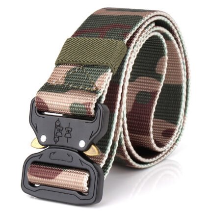 posture belts-Outdoor Tactics Camouflage Belt Multifunctional Nylon Tooling Outer Belt Belt Outdoor Training Belt 38cm